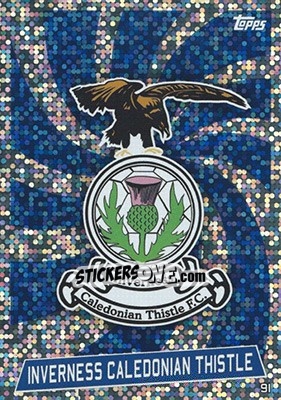 Sticker Club Badge - SPFL 2016-2017. Match Attax n. 91 - Topps