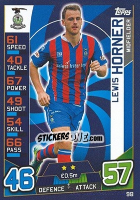 Sticker Lewis Horner - SPFL 2016-2017. Match Attax - Topps