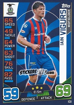 Figurina Iain Vigurs - SPFL 2016-2017. Match Attax - Topps