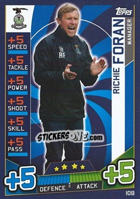 Sticker Richie Foran - SPFL 2016-2017. Match Attax n. 108 - Topps