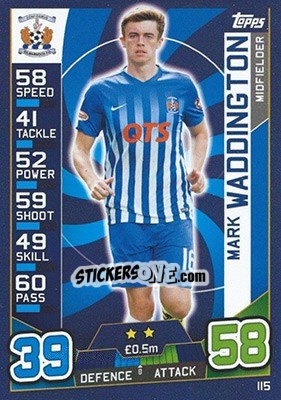 Sticker Mark Waddington - SPFL 2016-2017. Match Attax n. 115 - Topps