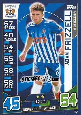 Cromo Adam Frizzell - SPFL 2016-2017. Match Attax n. 117 - Topps