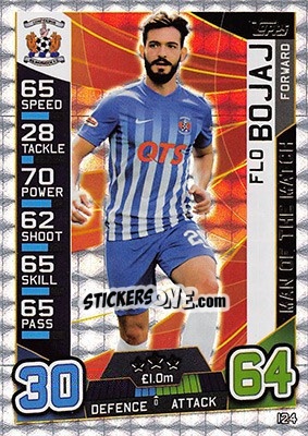 Sticker Flo Bojaj - SPFL 2016-2017. Match Attax n. 124 - Topps