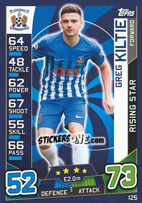 Figurina Greg Kiltie - SPFL 2016-2017. Match Attax - Topps