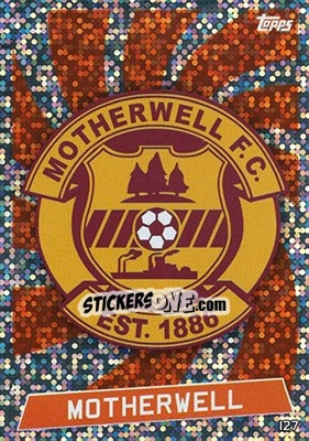 Sticker Club Badge - SPFL 2016-2017. Match Attax n. 127 - Topps