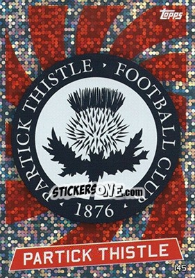 Sticker Club Badge - SPFL 2016-2017. Match Attax n. 145 - Topps