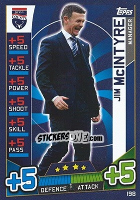 Sticker Jim McIntyre - SPFL 2016-2017. Match Attax n. 198 - Topps