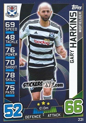 Sticker Gary Harkins - SPFL 2016-2017. Match Attax n. 221 - Topps