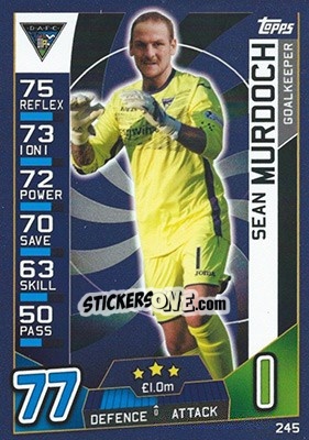 Sticker Sean Murdoch - SPFL 2016-2017. Match Attax n. 245 - Topps