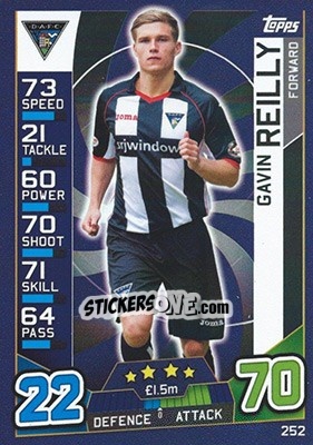 Sticker Gavin Reilly - SPFL 2016-2017. Match Attax n. 252 - Topps
