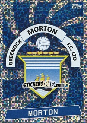 Sticker Club Badge - SPFL 2016-2017. Match Attax n. 271 - Topps