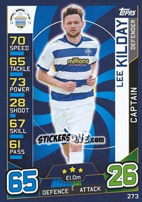 Figurina Lee Kilday - SPFL 2016-2017. Match Attax n. 273 - Topps