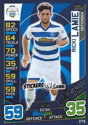 Sticker Rickie Lamie - SPFL 2016-2017. Match Attax n. 275 - Topps