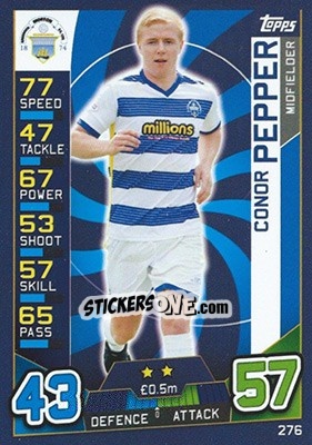 Sticker Conor Pepper - SPFL 2016-2017. Match Attax n. 276 - Topps