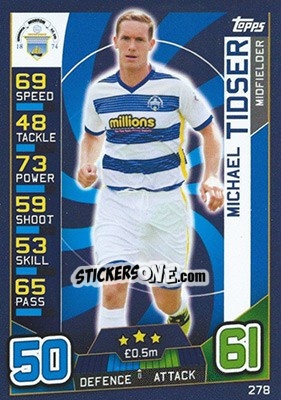 Sticker Michael Tidser - SPFL 2016-2017. Match Attax n. 278 - Topps