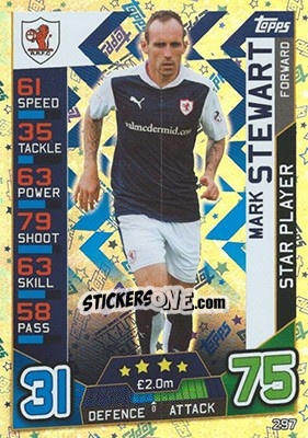 Sticker Mark Stewart - SPFL 2016-2017. Match Attax n. 297 - Topps