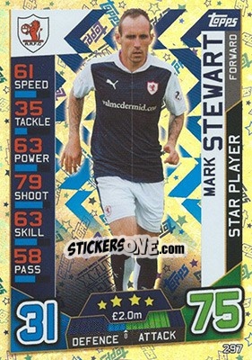 Cromo Mark Stewart - SPFL 2016-2017. Match Attax - Topps