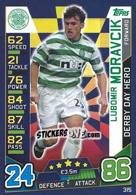 Sticker Lubomir Moravcik - SPFL 2016-2017. Match Attax n. 315 - Topps