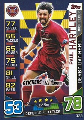 Figurina Paul Hartley - SPFL 2016-2017. Match Attax - Topps