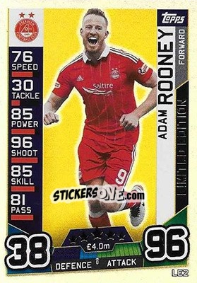 Sticker Adam Rooney - SPFL 2016-2017. Match Attax n. LE2g - Topps