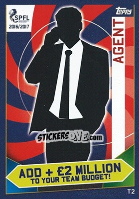 Sticker Agent - SPFL 2016-2017. Match Attax n. T2 - Topps