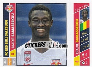 Sticker Diadie Samassekou - Österreichische Fußball Bundesliga 2016-2017 n. 23 - Panini