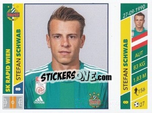 Sticker Stefan Schwab - Österreichische Fußball Bundesliga 2016-2017 - Panini