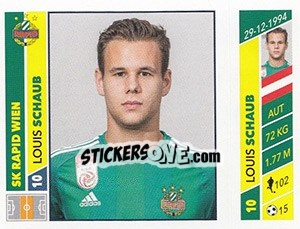 Sticker Louis Schaub - Österreichische Fußball Bundesliga 2016-2017 n. 41 - Panini