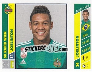 Sticker Joelinton - Österreichische Fußball Bundesliga 2016-2017 n. 45 - Panini