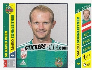 Figurina Mario Sonnleitner - Österreichische Fußball Bundesliga 2016-2017 n. 47 - Panini