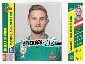 Sticker Maximilian Hofmann - Österreichische Fußball Bundesliga 2016-2017 - Panini