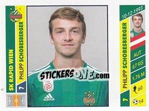 Cromo Philipp Schobesberger - Österreichische Fußball Bundesliga 2016-2017 - Panini