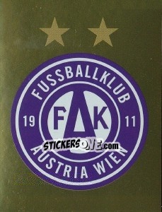 Cromo Wappen Austria Wien - Österreichische Fußball Bundesliga 2016-2017 - Panini