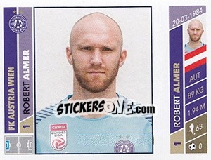 Sticker Robert Almer - Österreichische Fußball Bundesliga 2016-2017 n. 62 - Panini