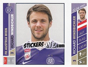 Sticker Richard Windbichler - Österreichische Fußball Bundesliga 2016-2017 - Panini