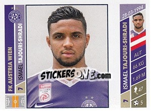 Cromo Ismael Tajouri-Shradi - Österreichische Fußball Bundesliga 2016-2017 - Panini