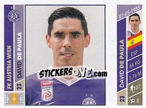 Figurina David de Paula - Österreichische Fußball Bundesliga 2016-2017 n. 78 - Panini