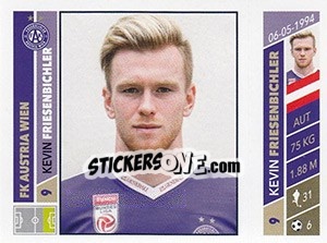 Sticker Kevin Friesenbichler - Österreichische Fußball Bundesliga 2016-2017 n. 80 - Panini