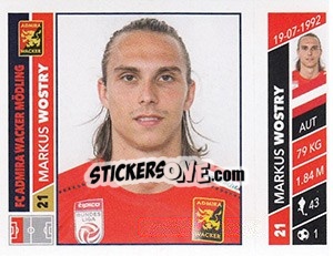Sticker Markus Wostry - Österreichische Fußball Bundesliga 2016-2017 - Panini
