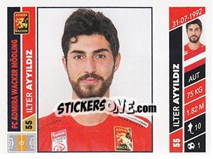 Sticker Ilter Ayyildiz - Österreichische Fußball Bundesliga 2016-2017 - Panini