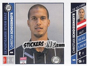 Sticker Christian Schoissengeyr - Österreichische Fußball Bundesliga 2016-2017 - Panini