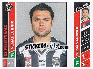 Cromo Nemanja Rnic - Österreichische Fußball Bundesliga 2016-2017 n. 145 - Panini