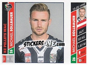 Sticker Michael Sollbauer - Österreichische Fußball Bundesliga 2016-2017 n. 146 - Panini