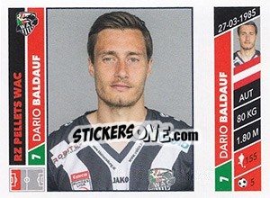 Sticker Dario Baldauf - Österreichische Fußball Bundesliga 2016-2017 - Panini