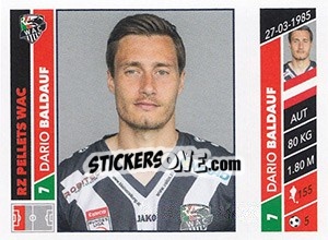 Figurina Dario Baldauf - Österreichische Fußball Bundesliga 2016-2017 n. 155 - Panini
