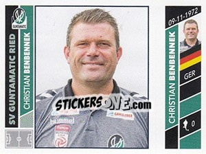 Figurina Christian Benbennek - Österreichische Fußball Bundesliga 2016-2017 n. 169 - Panini