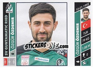 Sticker Özgür Özdemir - Österreichische Fußball Bundesliga 2016-2017 - Panini