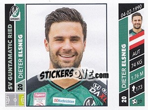 Figurina Dieter Elsneg - Österreichische Fußball Bundesliga 2016-2017 n. 180 - Panini