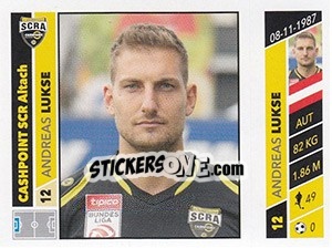 Figurina Andreas Lukse - Österreichische Fußball Bundesliga 2016-2017 n. 197 - Panini