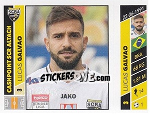 Sticker Lukas Galvao - Österreichische Fußball Bundesliga 2016-2017 - Panini